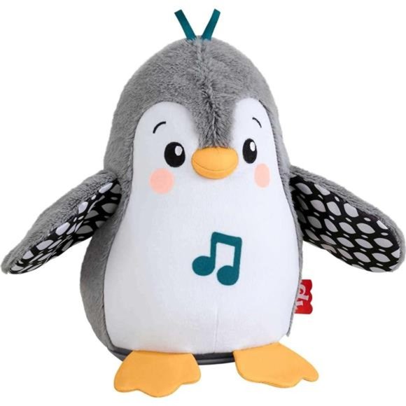 Fisher-Price Baby Plush Baby Toy Flap & Wobble Penguin with Music and Motion - Picture 1 of 7